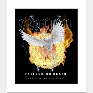 Motivational Freedom or Death Posters and Art